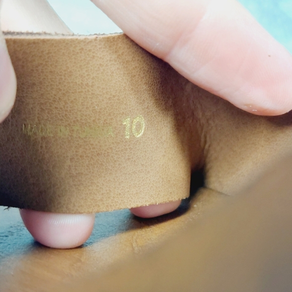 NEW Steve Madden Alabama Platform Brown Suede Wooden Studded Sandals 274 - Picture 11 of 12